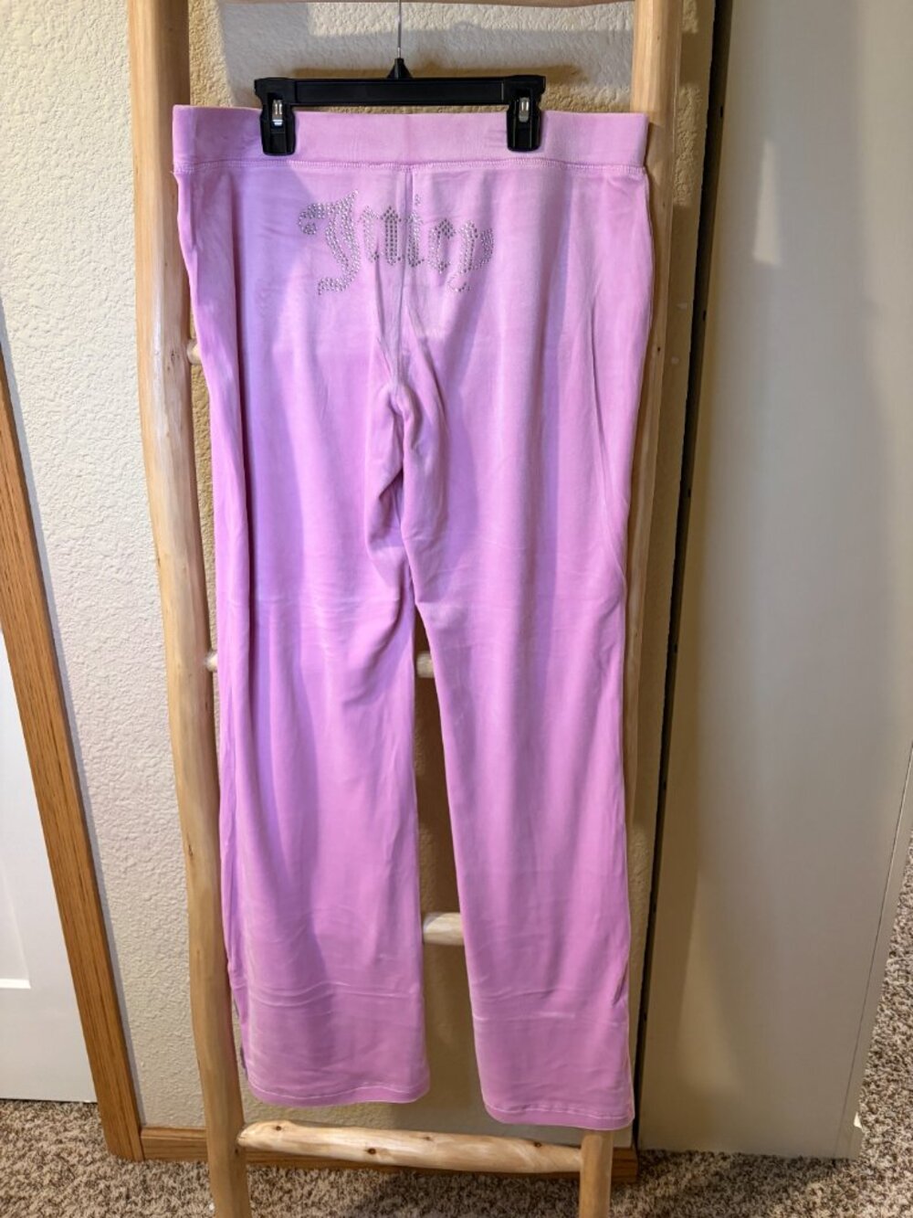 Juicy Couture Pink Velour Tracksuit Hoodie Pants Set Large NWT - Picture 6 of 8